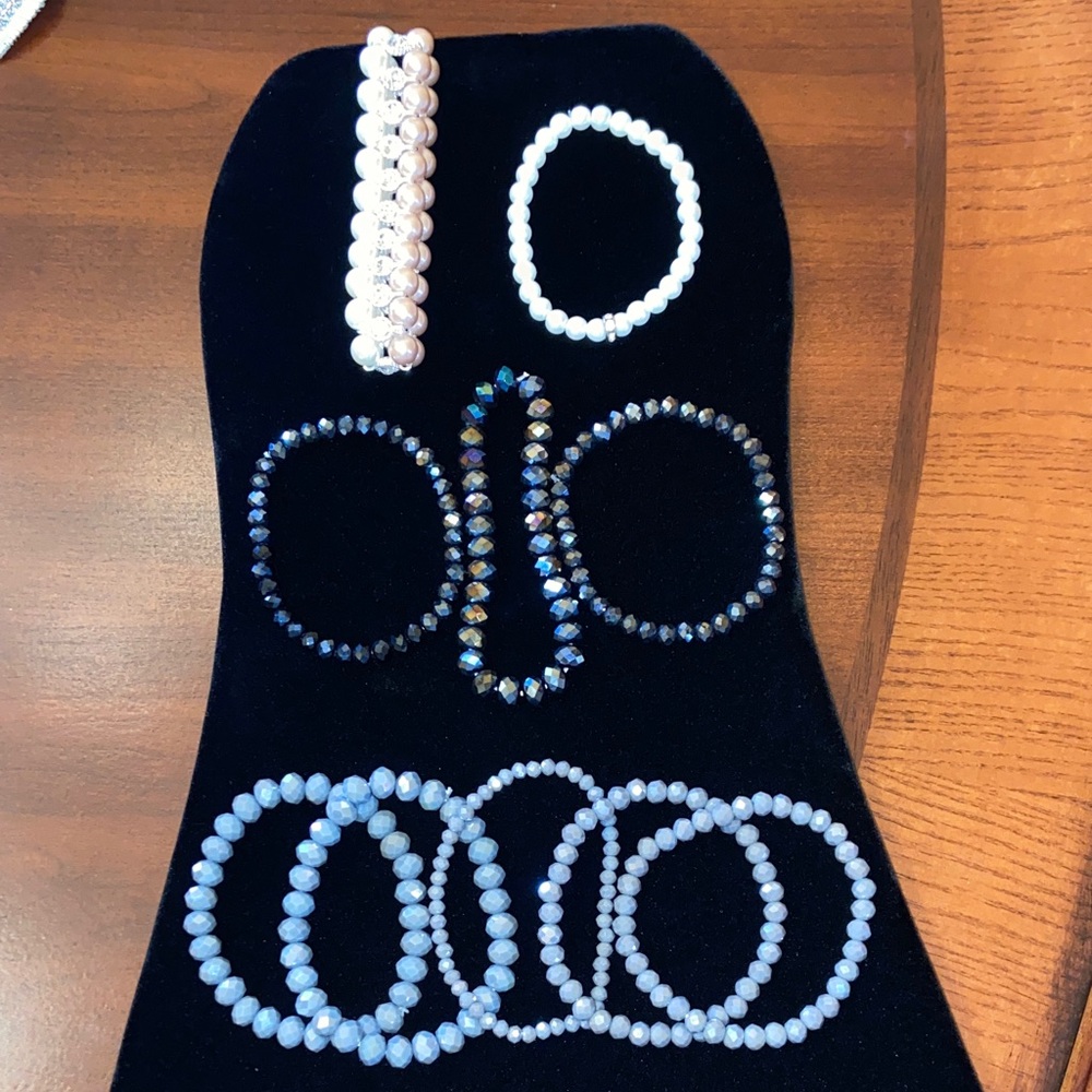 Elegant Beaded Bracelet Set-10 - Picture 6 of 7